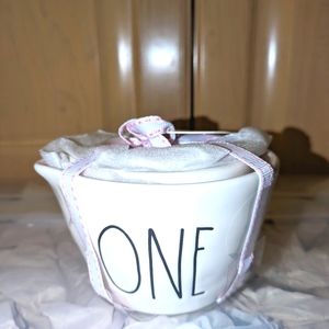 Rae Dunn pink and white measuring cups. Farmhouse decor. Easter/ Valentines day